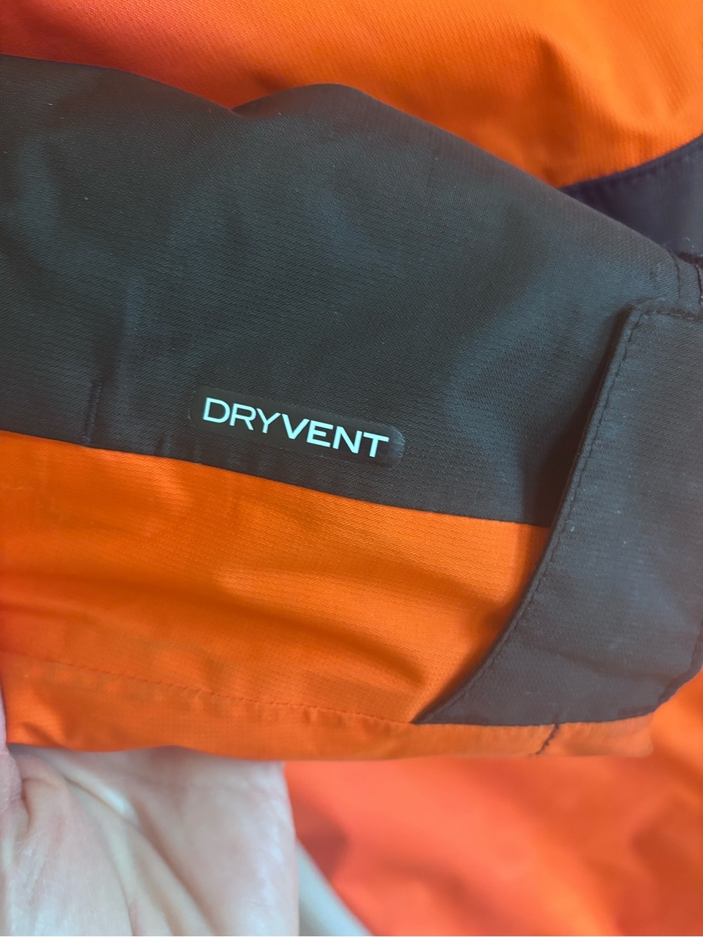 The North Face Orange and Black Insulated One-Piece Ski Suit - Picture 5 of 8